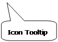 Rounded Rectangular Callout: Icon Tooltip Rounded Rectangular Callout: Icon Tooltip