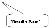 Rounded Rectangular Callout: “Results Pane”